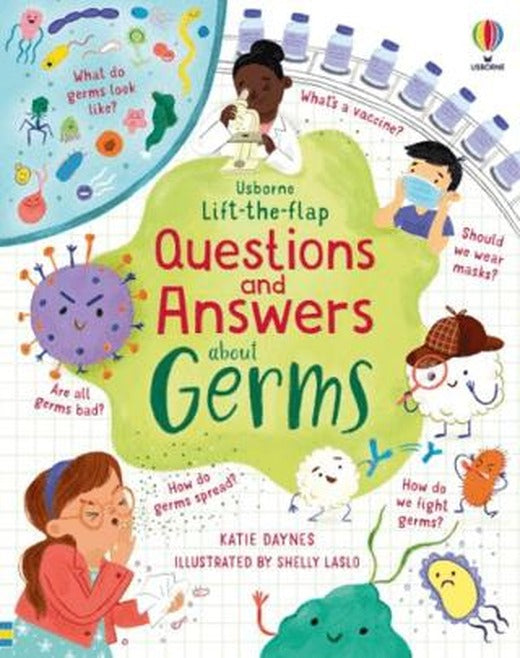 Lift-the-Flap Questions and Answers About Germs | Usborne (Ciltli)