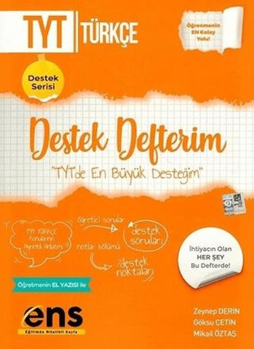 TYT Türkçe Destek Defterim | ENS Yayınları (Ciltsiz)