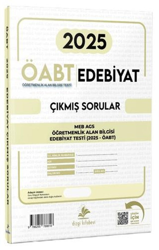 MEB AGS ÖABT Edebiyat Video Çözümlü 2025 Sınavı Tek Fasikül Orijinal Çıkmış Sorular | Dizgi Kitap (Ciltsiz)