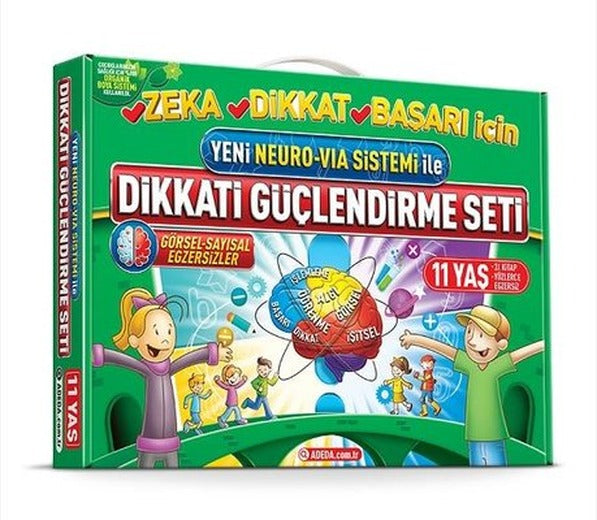 Yeni Neuro-Via Sistemi İle Dikkati Güçlendirme Seti 11 Yaş | Adeda (İnce Kapak)
