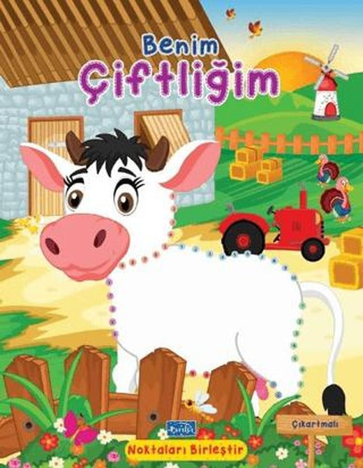 Benim Çiftliğim - Noktaları Birleştir Çıkartmalı | Parıltı Yayınları (Ciltsiz)
