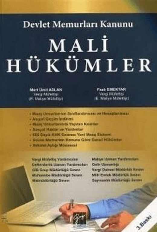 Devlet Memurları Kanunu Mali Hükümler | Gazi Kitabevi (Ciltsiz)