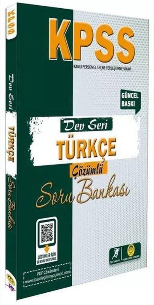 KPSS Türkçe Dev Seri Soru Bankası Çözümlü | Tasarı Akademi (İnce Kapak)