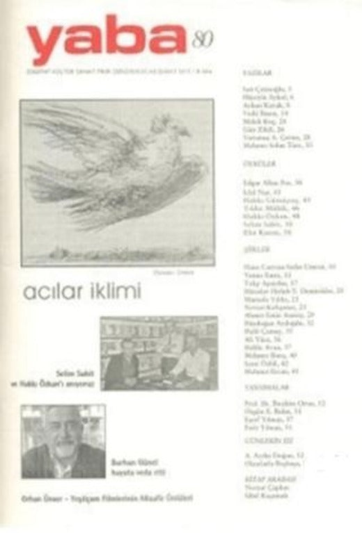 Yaba Edebiyat Dergisi Sayı: 80 | Yaba Dergisi Yayınları (Ciltsiz)