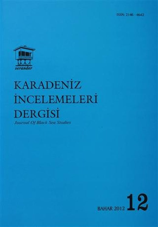 Karadeniz İncelemeleri Dergisi Sayı: 12 | Serander Yayınları (Ciltsiz)