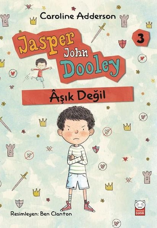 Aşık Değil-Jasper John Doodley 3 | Kırmızı Kedi (İnce Kapak)