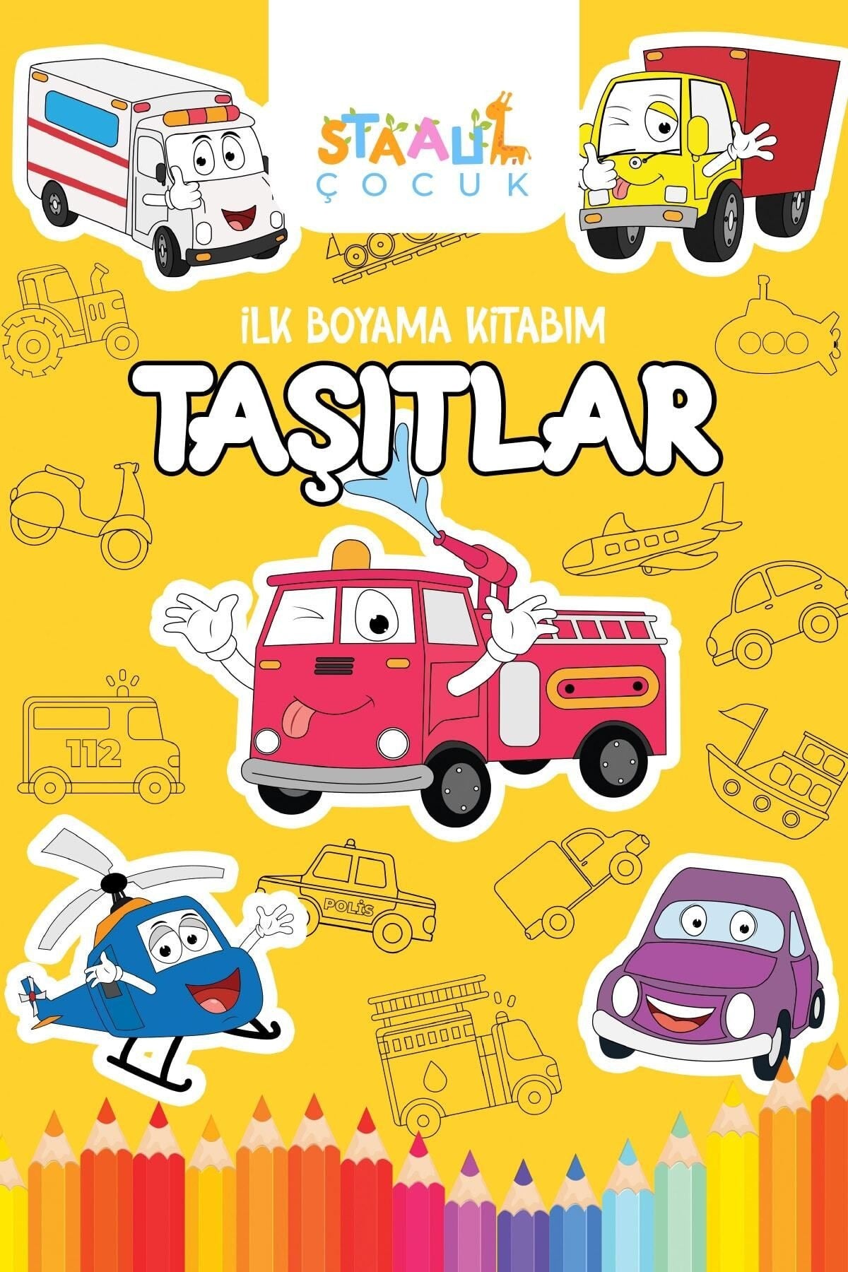 İlk Boyama Kitabım - Taşıtlar