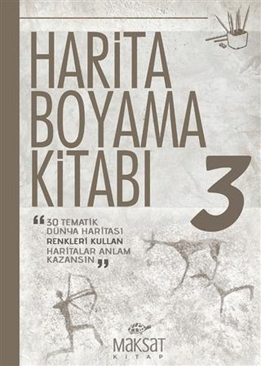 Harita Boyama Kitabı 3 | Maksat Kitap (Ciltsiz)