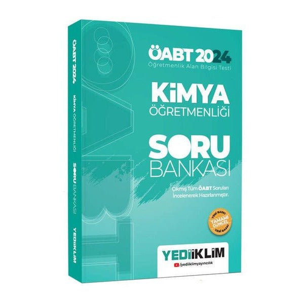 2024 ÖABT Kimya Öğretmenliği Soru Bankası | Yediiklim Yayınları (Ciltsiz)