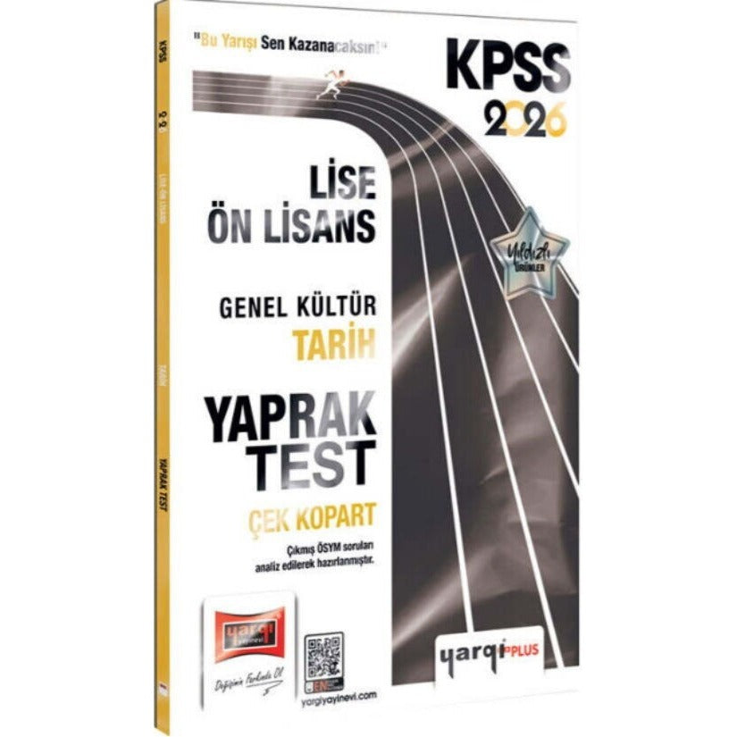 2026 KPSS Lise - Ön Lisans Genel Kültür Tarih Çek Kopart Yaprak Test | Yargı Yayınları (İnce Kapak)