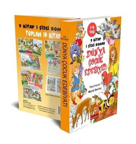 Dünya Çocuk Edebiyatı Seçme Öyküler Seti - 10 Kitap Takım | Bordo Ressam