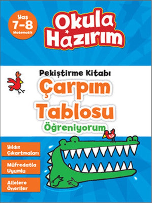 Okula Hazırım12 - Çarpım Tablosu Öğreniyorum Matematik Pekiştirme Kitabı (7-8 Yaş) | Doğan ve Egmont Yayıncılık