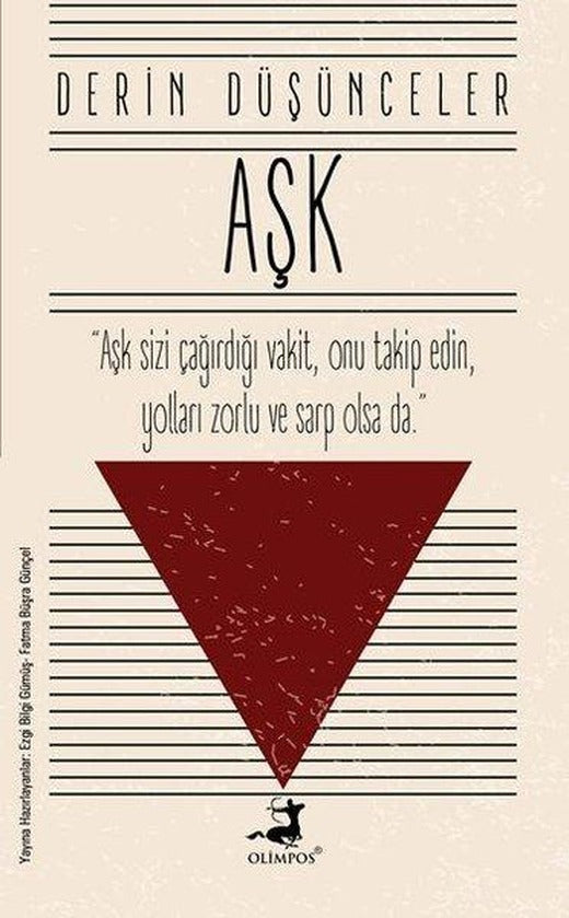 Derin Düşünceler - Aşk | Olimpos Yayınları (İnce Kapak)