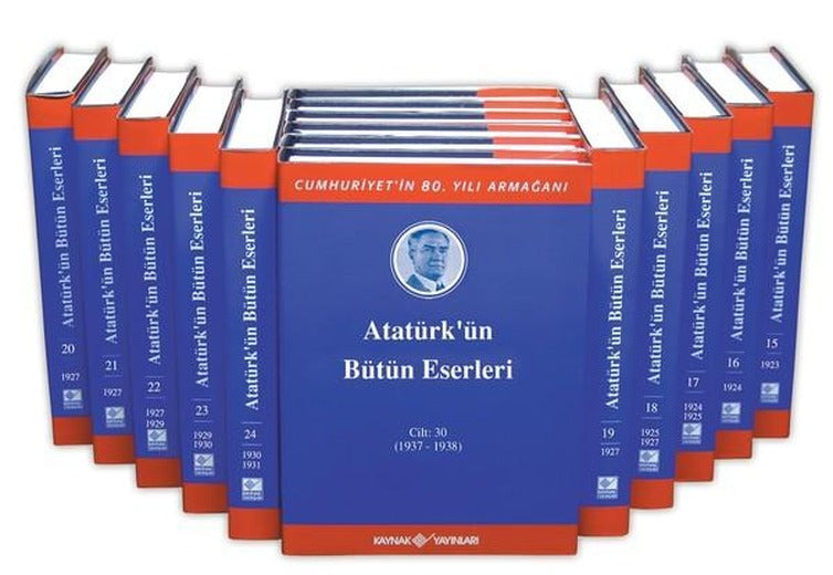 Atatürk'ün Bütün Eserleri-30 Cilt Özel Kutusunda | Kaynak Yayınları (İnce Kapak)