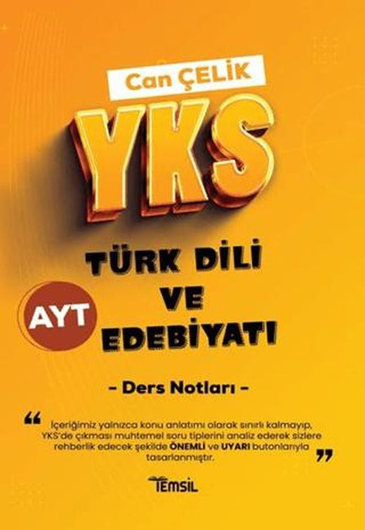 Yks Türk Dili ve Edebiyatı Ders Notları | Temsil Kitap (Ciltsiz)