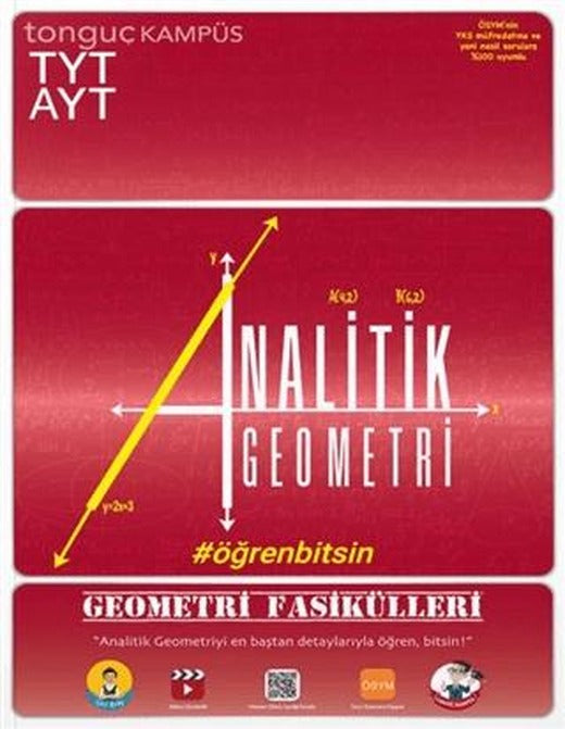 2021 TYT-AYT Analitik Geometri Soru Bankası Fasikül - Sayısal | Tonguç Akademi (Ciltsiz)