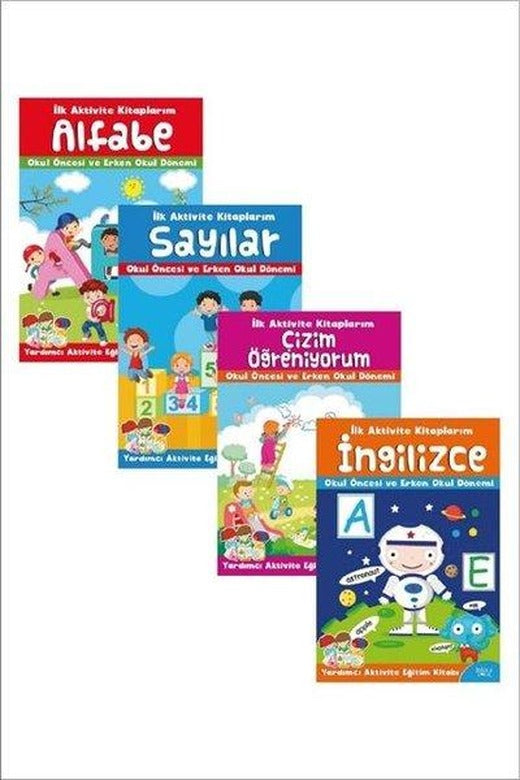 İlk Aktivite Kitaplarım - 4 Kitap Takım | Koloni Çocuk Yayınları (İnce Kapak)