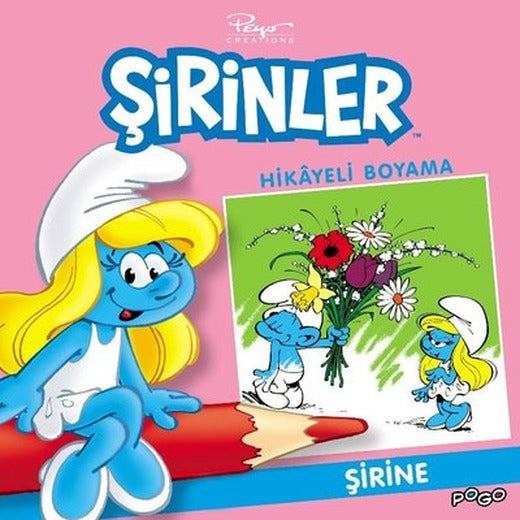 Şirine-Şirinler Hikayeli Boyama | Pogo Çocuk