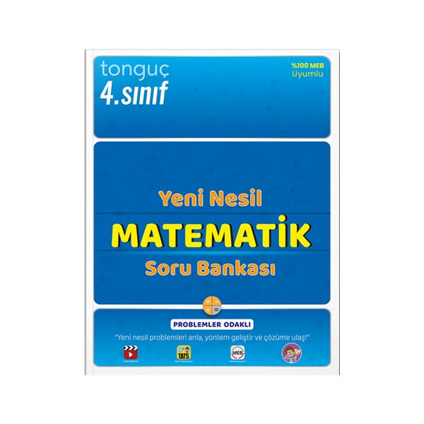 4.Sınıf Yeni Nesil Matematik Soru Bankası | Tonguç Akademi (İnce Kapak)