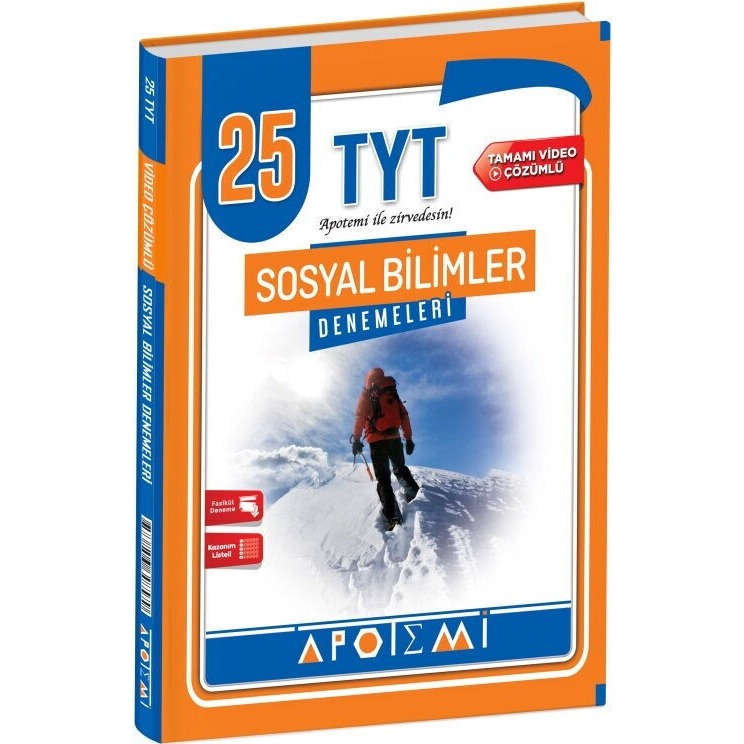 TYT Sosyal Bilimler 25'li Deneme | Apotemi Yayınları (Ciltsiz)