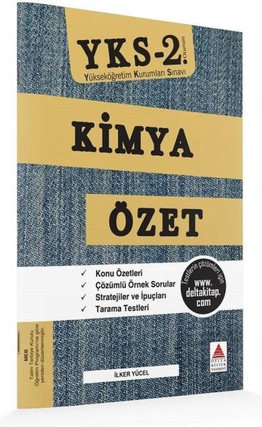 YKS 2.Oturum Kimya Özet | Delta Kültür-Eğitim (İnce Kapak)