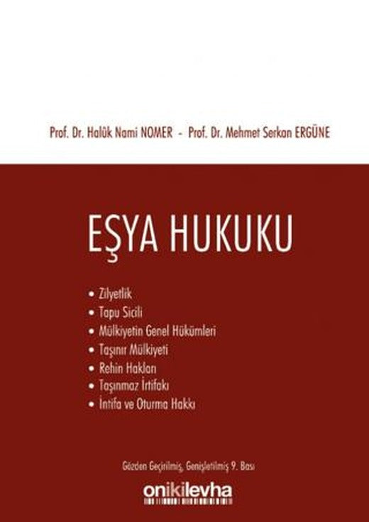 Eşya Hukuku | On İki Levha Yayınları (Ciltli)