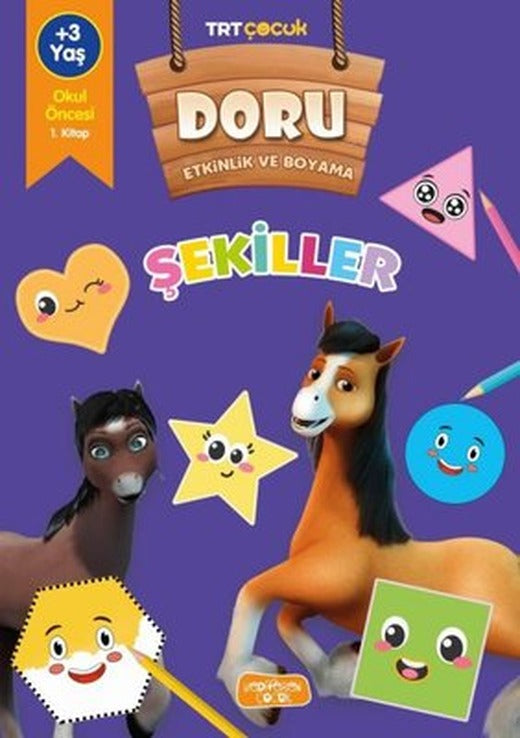 TRT Çocuk - Şekiller - Doru Etkinlik ve Boyama | Yediveren Çocuk