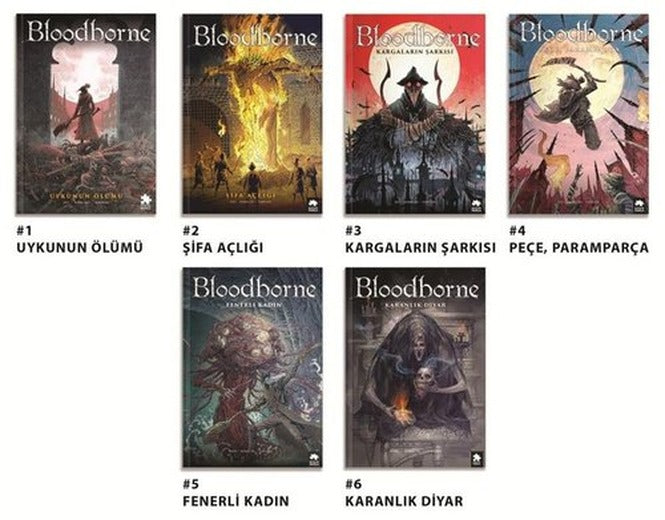 Bloodborne Seti - 6 Kitap Takım | Eksik Parça Yayınları (İnce Kapak)