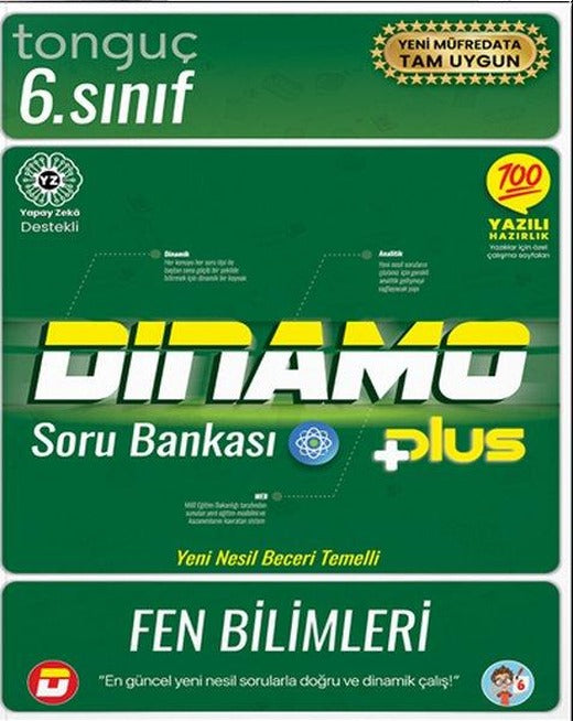 6. Sınıf Dinamo Fen Bilimleri Soru Bankası | Tonguç Akademi (İnce Kapak)