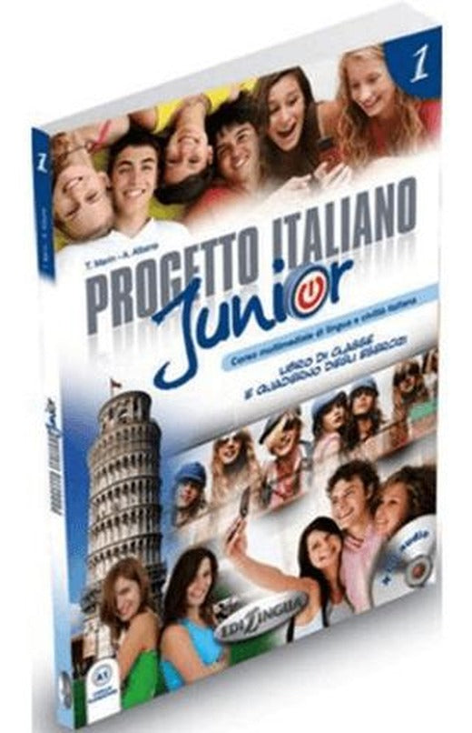 Progetto Italiano Junior 1 (Ders Kitabı ve Çalışma Kitabı +CD) İtalyanca Temel Seviye | Edilingua (Ciltsiz)