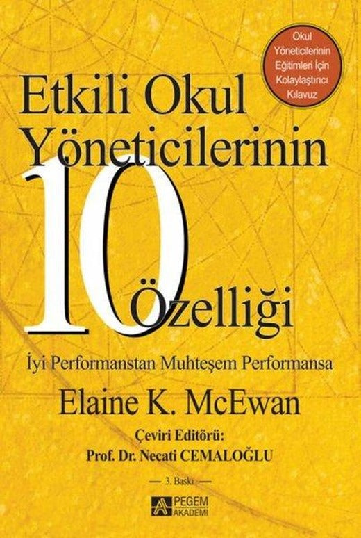 Etkili Okul Yöneticilerinin 10 Özelliği | Pegem Akademi Yayıncılık (İnce Kapak)