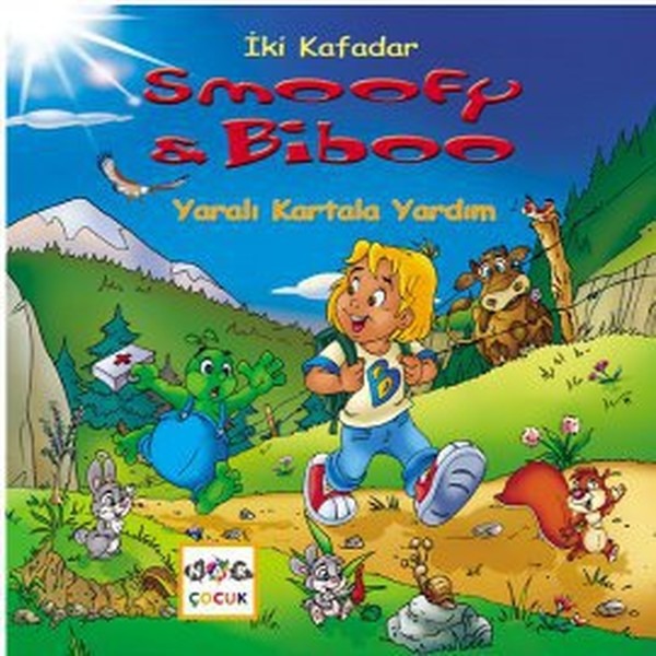 İki Kafadar Smoofy ve Biboo - Yaralı Kartala Yardım | Nar Çocuk (Ciltsiz)