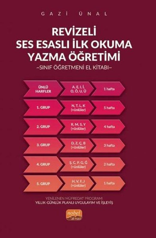 Revizeli Ses Esaslı İlk Okuma Yazma Öğretimi - Sınıf Öğretmeni El Kitabı | Nobel Bilimsel Eserler (İnce Kapak)