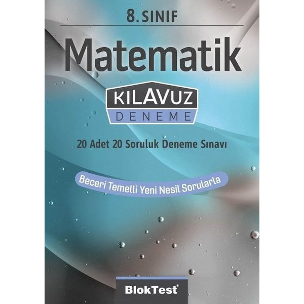 8.Sınıf  Matematik Kılavuz Deneme | Bloktest Yayınları (İnce Kapak)