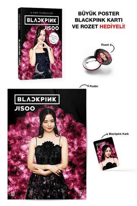 Blackpink Jisoo: K - Pop Yıldızları - Büyük Poster Blackpink Kartı ve Rozet Hediyeli! | Parodi Yayınları (İnce Kapak)