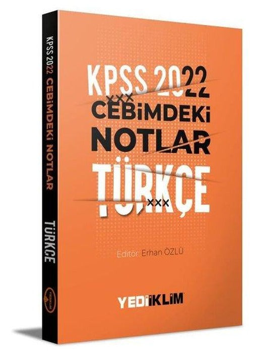 2022 KPSS Cebimdeki Notlar Türkçe Kitapçığı | Yediiklim Yayınları (İnce Kapak)