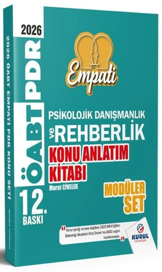 2026 ÖABT Empati Psikolojik Danışmanlık ve Rehberlik Konu Anlatımlı Modüler Set (2 Cilt)