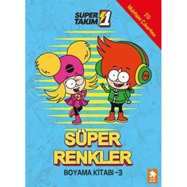 Süper 1 Takım - Süper Renkler Boyama Kitabı 3 | Eksik Parça Yayınları (İnce Kapak)