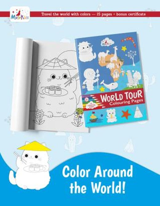 World Tour Colouring Book! | MuseKids (Ciltsiz)