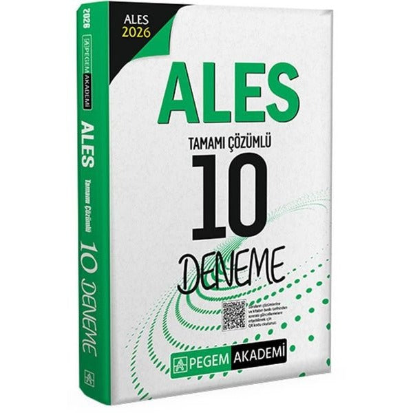 2026 ALES Tamamı Çözümlü 10 Deneme | Pegem Akademi Yayıncılık (İnce Kapak)