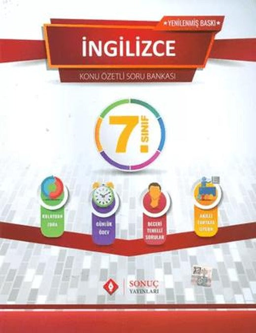 7. Sınıf İngilizce Konu Özetli Soru Bankası | Sonuç Yayınları (Ciltsiz)
