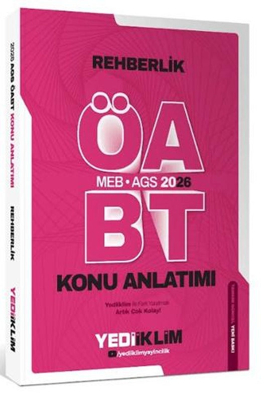 2026 MEB AGS ÖABT Rehberlik Konu Anlatımı | Yediiklim Yayınları (Ciltsiz)