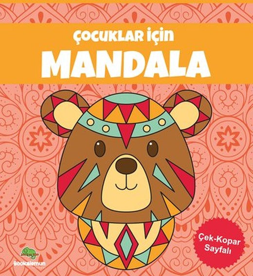 Çocuklar İçin Mandala - Turuncu | Leopar Yayınları (İnce Kapak)