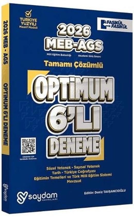 2026 MEB-AGS Tüm Dersler Optimum 6 Deneme Fasikül Çözümlü