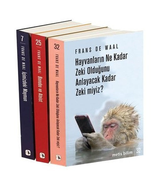 Frans de Waal Seti 3 Kitap Takım - Hediyeli | Metis Yayınları (İnce Kapak)