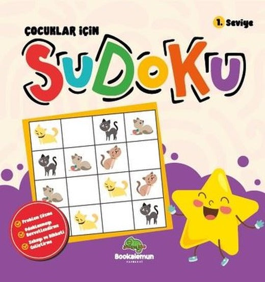 Çocuklar İçin Sudoku 1.Seviye | Bookalemun Yayınları