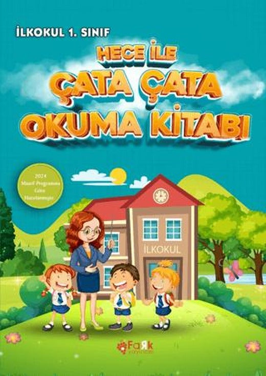 İlkokul 1. Sınıflar İçin Hece ile Çata Çata Okuma | Fark Yayınları (Ciltsiz)