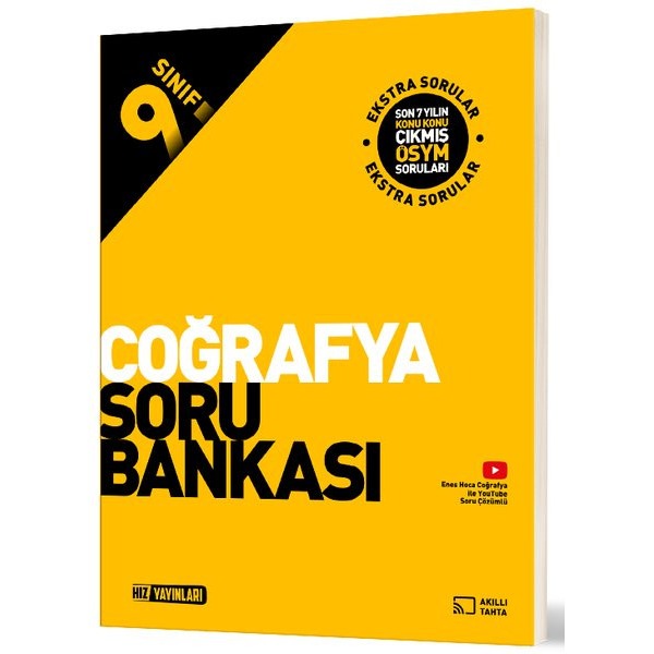 9. Sınıf Coğrafya Soru Bankası | Hız Yayınları (İnce Kapak)