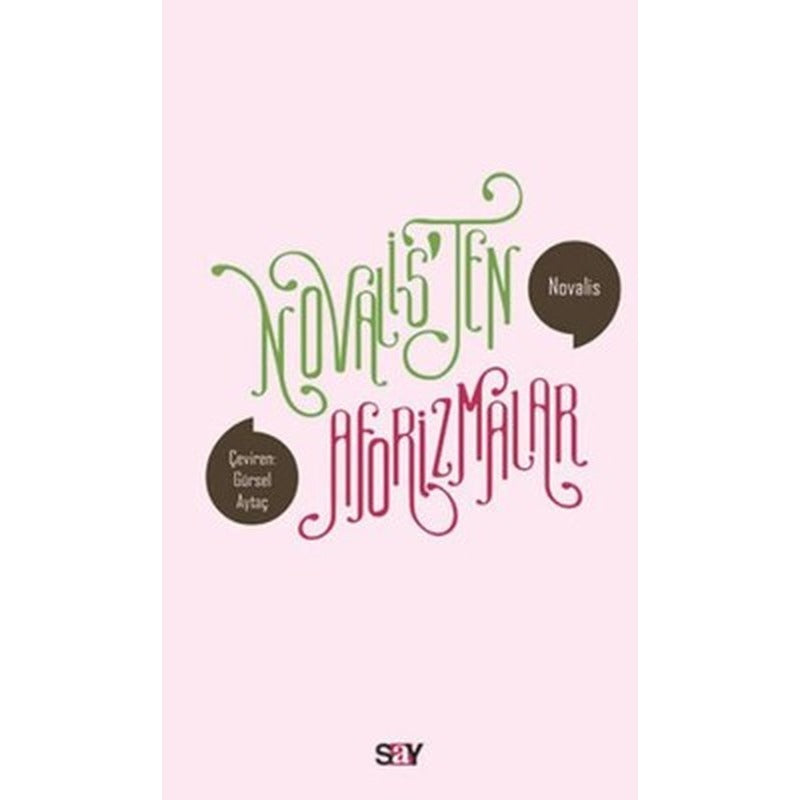 Novalis'ten Aforizmalar | Say Yayınları