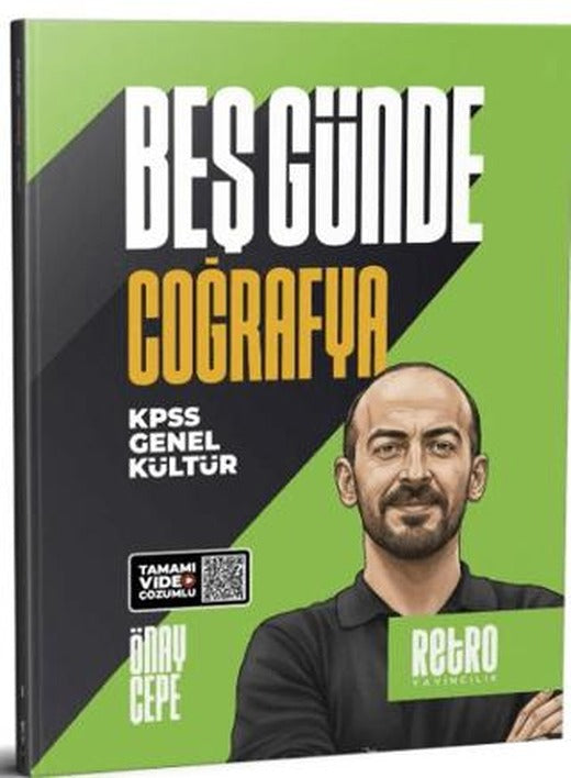KPSS Genel Kültür Beş Günde Coğrafya Kamp Kitabı | Retro Yayıncılık (Ciltsiz)